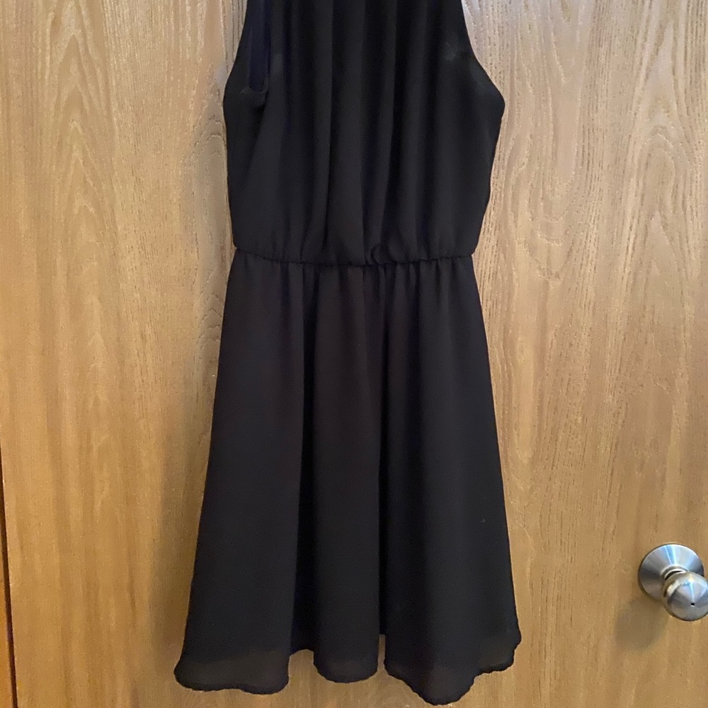 Black mini dress